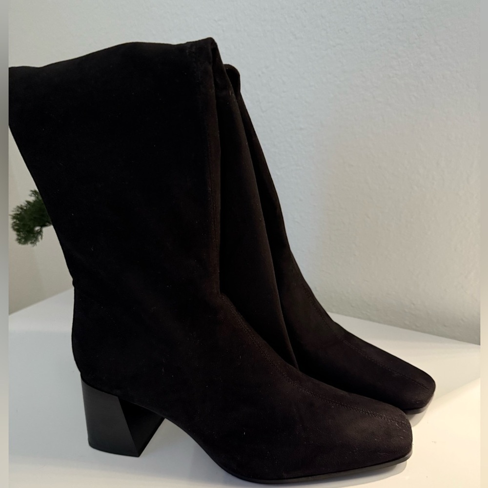 Zara Black Lace Up Boots - Picture 3 of 4